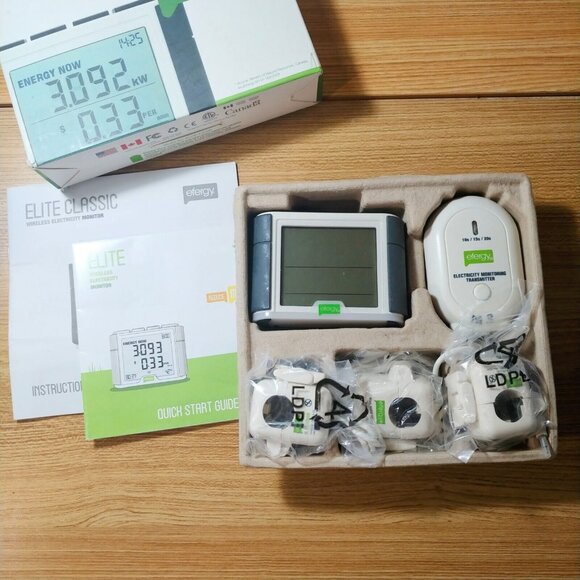 NEW Efergy Elite Classic 3‎ Phase Energy Monitor (Max 3 x 90 Amp, 90-600Volt) - Picture 3 of 6